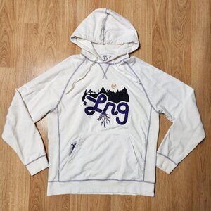 LRG pullover hoodie men sz XL Lifted Research Group hip hop white